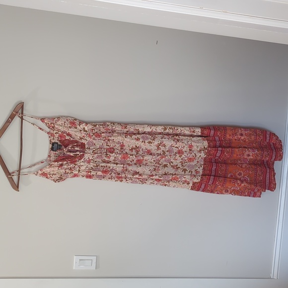ANGIE Floral Boho Cottage Maxi Dress NWT - Picture 2 of 6